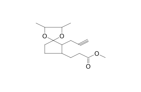 1,4-DIOXASPIRO[4.4]NONANE-7-PROPANOIC ACID, 2,3-DIMETHYL-6-(2-PROPYNYL)-, METHYL ESTER, [2R-[2alpha,3beta,5alpha(6S*,7R*)]]-