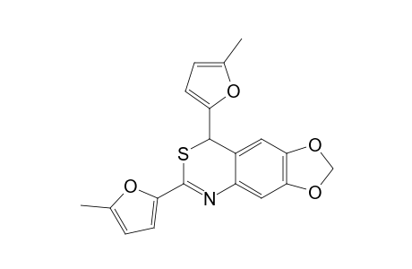 6,8-Bis(5-methyl-2-furyl)-8H-[1,3]dioxolo[4,5-g][3,1]benzothiazine