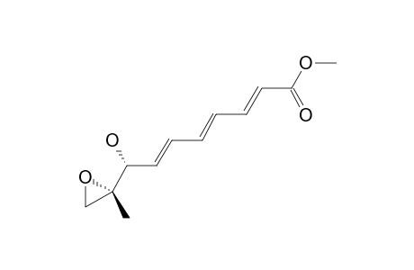 (2E,4E,6E,8R)-8-hydroxy-8-[(2R)-2-methyloxiran-2-yl]octa-2,4,6-trienoic acid methyl ester