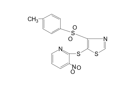 5-[(3-nitro-2-pyridyl)thio]-4-(p-tolylsulfonyl)thiazole