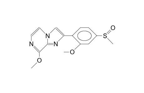 8-Methoxy-2-(2-methoxy-4-methylsulfinyl-phenyl)-imidazo(1,2A)pyrazine