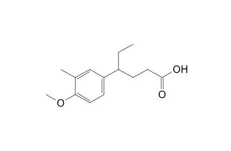 4-(4-methoxy-m-tolyl)hexanoic acid