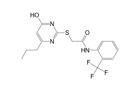 2-[(4-keto-6-propyl-1H-pyrimidin-2-yl)thio]-N-[2-(trifluoromethyl)phenyl]acetamide