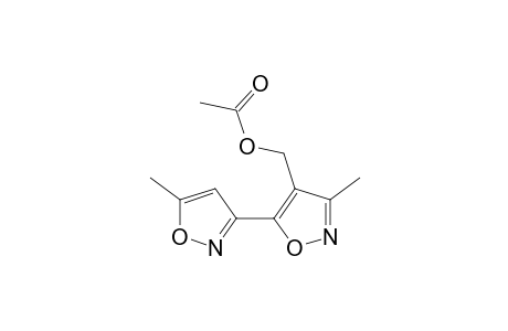 3-methyl-5-(5-methyl-3-isoxazolyl)-4-isoxazolemethanol, acetate (ester)