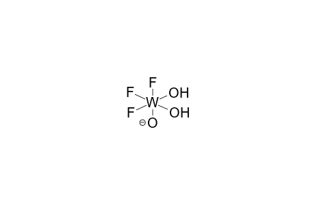 FACE-TRIFLUORODIHYDROXYOXOTUNGSTENATE ANION