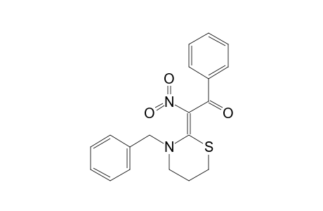 2-(3-BENZYL-TETRAHYDRO-(2H)-1,3-THIAZIN-2-YLIDENE)-2-NITRO-1-PHENYLETHANONE