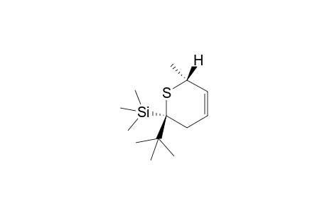 2-t-Butyl-2-trimethylsilyl-3,6-dihydro-6-methyl-2H-thiopyran