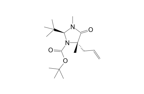 TERT.-BUTYL-(2S,5S)-5-ALLYL-2-TERT.-BUTYL-3,5-DIMETHYL-4-OXOIMIDAZOLIDINE-1-CARBOXYLATE;MAJOR-ROTAMER