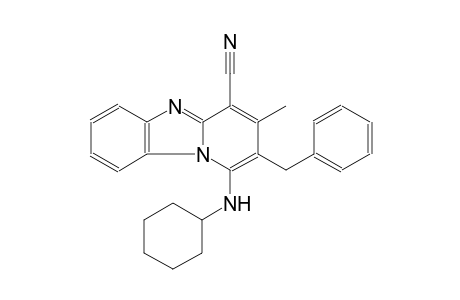 2-benzyl-1-(cyclohexylamino)-3-methylpyrido[1,2-a]benzimidazole-4-carbonitrile