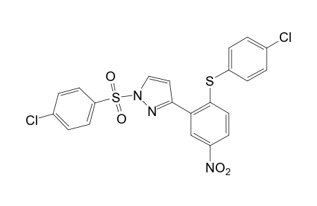 1-[(p-chlorophenyl)sulfonyl]-3-{2-[(p-chlorophenyl)thio]-5-nitrophenyl}pyrazole