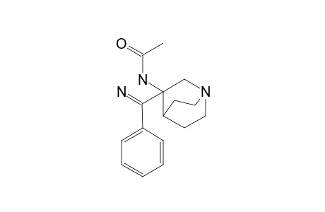 3-ACETAMIDO-3-[ALPHA-IMINOBENZYL]-QUINUClIDINE