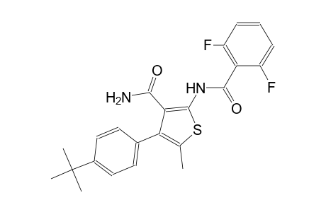 4-(4-tert-butylphenyl)-2-[(2,6-difluorobenzoyl)amino]-5-methyl-3-thiophenecarboxamide