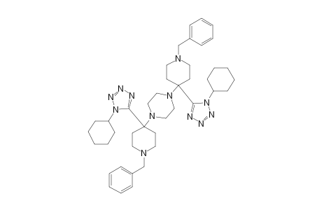 1,4-Bis(1-benzyl-4-(1-cyclohexyl-1H-tetrazol-5-yl)piperidin-4-yl) piperazine