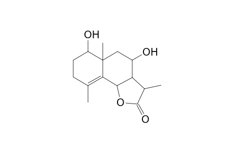 1,8-Dihydroxyeudesm-4-en-6,7,11H-12,6-olide