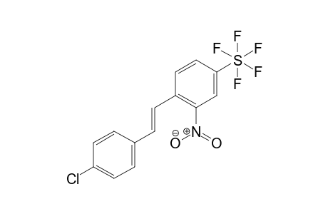 (E)-2-Nitro-1-(4-chlorostyryl)-4-(pentafluorosulfanyl)benzene