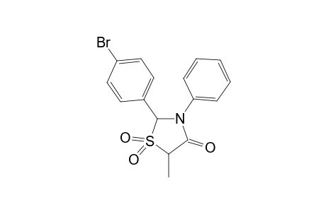 2-(4-bromophenyl)-5-methyl-3-phenyl-1,3-thiazolidin-4-one 1,1-dioxide