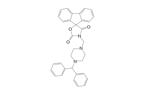 3'-[(4-BENZHYDRYLPIPERAZINO)-METHYL]-FLUORENE-9-SPIRO-5'-OXAZOLIDINE-2',4'-DIONE