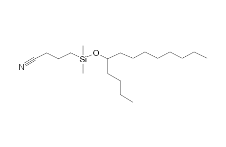 4-[[(1-Butylnonyl)oxy](dimethyl)silyl]butanenitrile