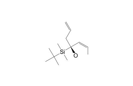 (Z)-4-[(TERT.-BUTYL)-DIMETHYLSILYL]-HEPTA-1,5-DIEN-4-OL