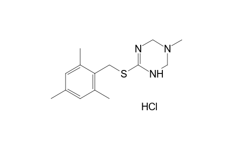 3-methyl-1,2,3,4-tetrahydro-6-[(2,4,6-trimethylbenzyl)thio]-s-triazine, monohydrochloride