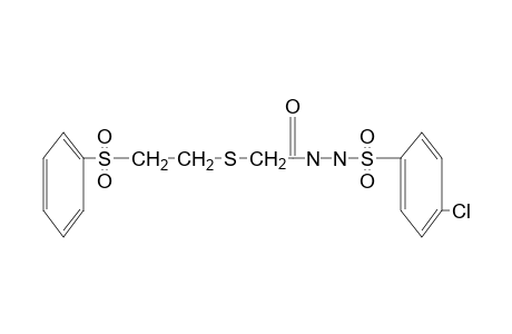 1-[(p-chlorophenyl)sulfonyl]-2-{{[2-(phenylsulfonyl)ethyl]thio}acetyl}hydrazine