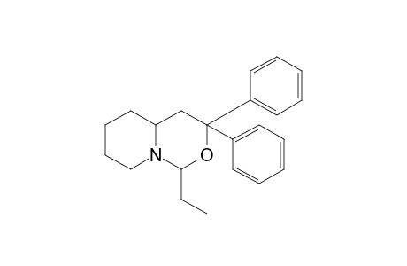 3,3-diphenyl-1-ethylhexahydro-1H,3H-pyrido[1,2-c][1,3]oxazine