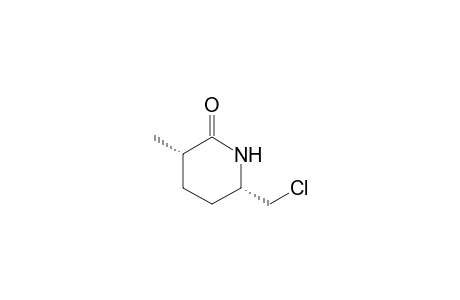 (3S*,6S*)-6-(Chloromethyl)-3-methylpiperidin-2-one