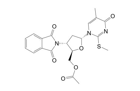 1-(5-O-ACETYL-2,3-DIDEOXY-3-PHTHALIMIDO-ALPHA-D-ERYTHRO-PENTOFURANOSYL)-5-METHYL-2-METHYLTHIOPYRIMIDIN-4(1H)-ONE