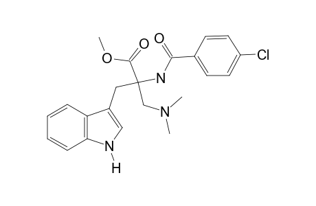 N-(p-CHLOROBENZOYL)-alpha-[(DIMETHYLAMINO)METHYL]TRYPTOPHAN, METHYL ESTER