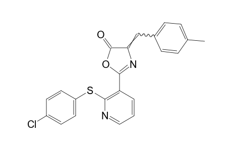 2-{2-[(p-chlorophenyl)thio]-3-pyirdyl}-4-(p-methylbenzylidene)-2-oxazolin-5-one