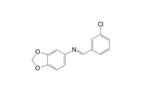 N-(m-chlorobenzylidene)-3,4-(methylenedioxy)aniline