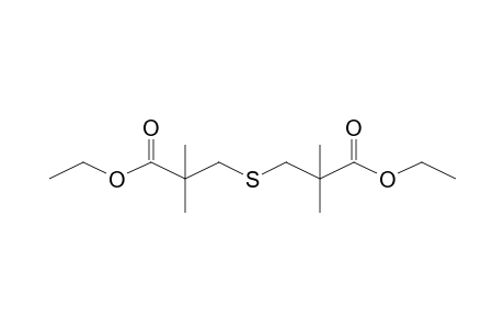 3-[2-Ethoxycarbonyl-2-methyl)propylthio]-2,2-dimethylpropionic acid, ethyl ester