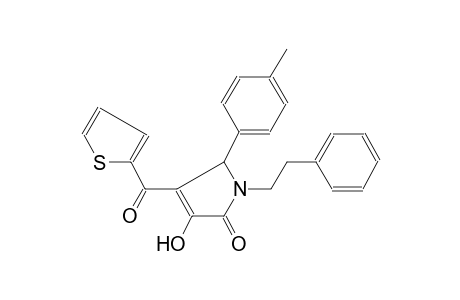 3-Hydroxy-1-phenethyl-5-(p-tolyl)-4-(2-thenoyl)-3-pyrrolin-2-one