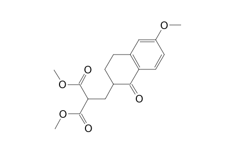 Dimethyl 2-[(6'-methoxy-1'-oxo-1',2',3',4'-tetrahydronaphthalen-2'-yl)methyl]propanedioate