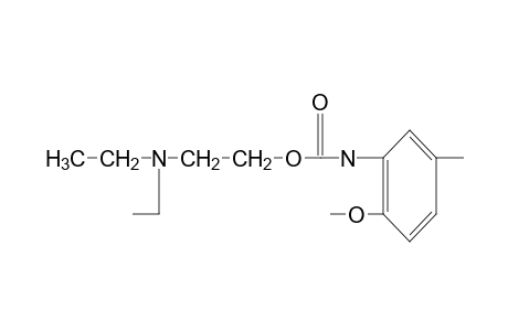 2-(diethylamino)ethanol, 2-methoxy-5-methylcarbanilate (ester)