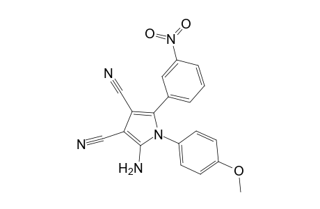 2-Amino-1-(4-methoxyphenyl)-5-(3-nitrophenyl)pyrrole-3,4-dicarbonitrile