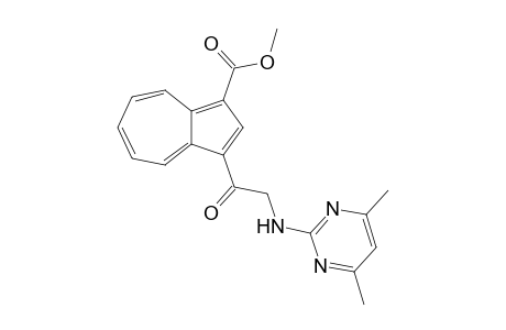 3-[2-[(4,6-dimethyl-2-pyrimidinyl)amino]-1-oxoethyl]-1-azulenecarboxylic acid methyl ester