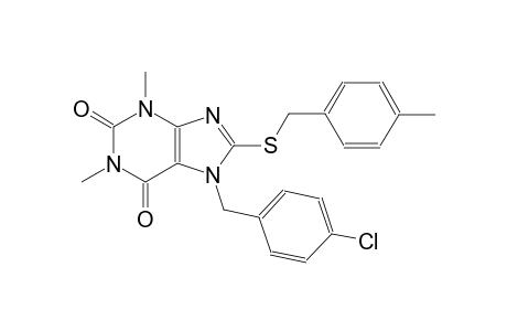 7-(4-chlorobenzyl)-1,3-dimethyl-8-[(4-methylbenzyl)sulfanyl]-3,7-dihydro-1H-purine-2,6-dione