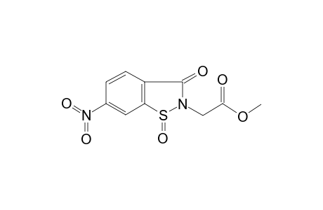 (6-Nitro-1,3-dioxo-1,3-dihydro-benzo[d]isothiazol-2-yl)-acetic acid methyl ester