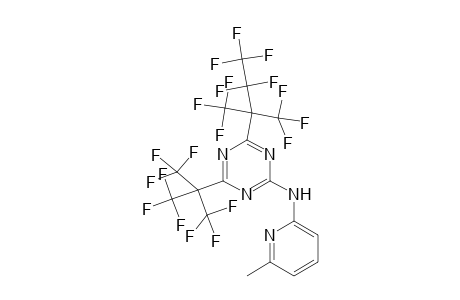 2-[(6-Methyl-2-pyridyl)amino]-4-[2,2,3,3,3-pentafluoro-1,1-bis(trifluoromethyl)propyl]-6-[2,2,2-trifluoro-1,1-bis(trifluoromethyl)ethyl]-1,3,5-triazine