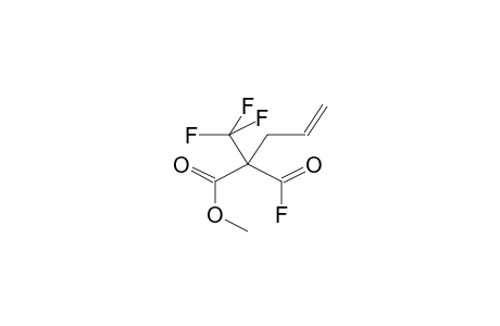 TRIFLUOROMETHYL(ALLYL)MALONIC ACID, MONOFLUOROANHYDRIDE, METHYL ESTER