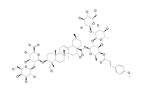 3-O-BETA-[GALACTOPYRANOSYL-(1->2)-GLUCURONOPYRANOSYL]-QUILLAIC-ACID-28-O-[GLUCOPYRANOSYL-(1->2)-RHAMNOPYRANOSYL-(1->2)-(4-PARA-METHOXY-CINNAMOYL)-FUCOPYRANOSYL