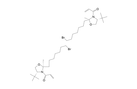 (2S,4S)-2-(7-BROMOHEPTYL)-2-METHYL-3-ACRYLOYL-4-TERT.-BUTYLOXAZOLIDINE;MAJOR-ROTATIONAL-ISOMER