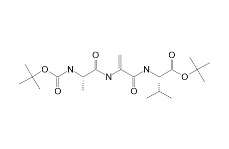 N-[N-(TERT.-BUTOXYCARBONYL)-L-ALANYL-ALPHA,BETA-DIDEHYDRO-ALANYL]-O-TERT.-BUTYL-L-VALIN