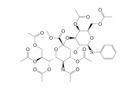 #6;PHENYL-[METHYL-(5-ACETAMIDO-4,7,8,9-TETRA-O-ACETYL-3,5-DIDEOXY-D-GLYCERO-ALPHA-D-GALACTO-2-NONULOPYRANOSYL)-ONATE]-(2->3)-O-4,6-DI-O-ACETYL-1-THIO-BETA-D-GA