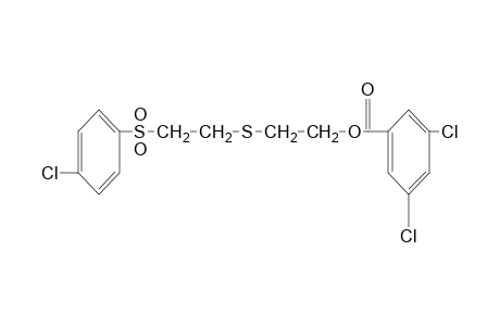 2-{{2-[(p-chlorophenyl)sulfonyl]ethyl}thio}ethanol, 3,5-dichlorobenzoate