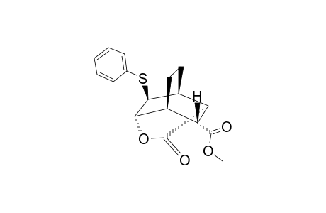 METHYL-(2SR,7RS)-2-PHENYLTHIO-4-OXATRICYCLO-[4.4.0.0(3,8)]-DECA-5-ONE-7-CARBOXYLATE