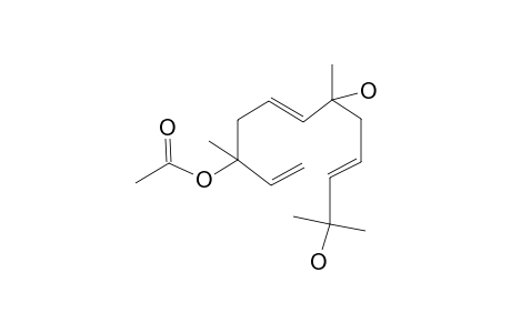 3-ACETOXY-7,11-DIHYDROXY-FARNESA-1,5,9-TRIENE