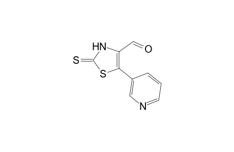 4-Thiazolecarboxaldehyde, 2,3-dihydro-5-(3-pyridinyl)-2-thioxo-