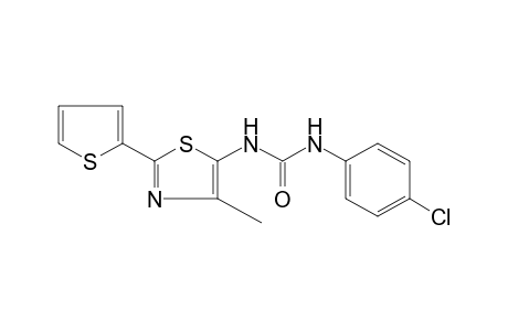 1-(p-chlorophenyl)-3-[4-methyl-2-(2-thienyl)-5-thiazolyl]urea